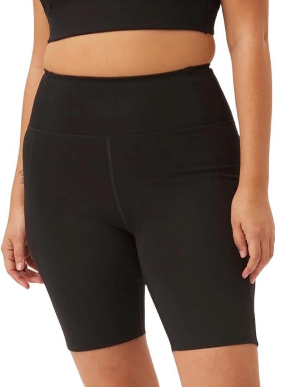 Girlfriend Collective Black High-Rise Bike Shorts